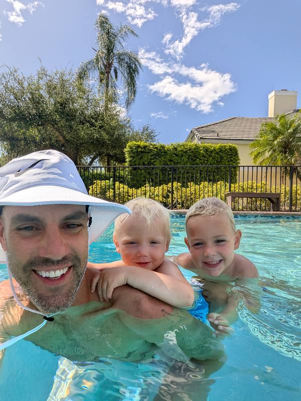 Jon Shilalis, founder of DISCpute Resolve, with his two sons