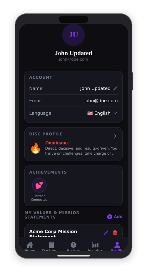DISC Profile and Account