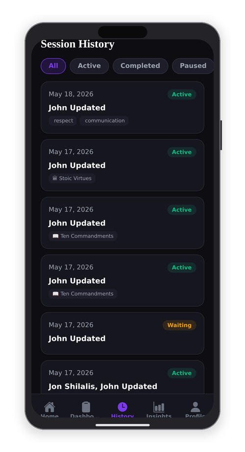 Session History